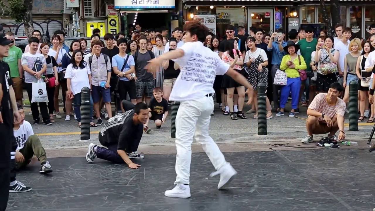 JHKTV] 홍대댄스 비보이 hong dae street performance  B-boy  battle