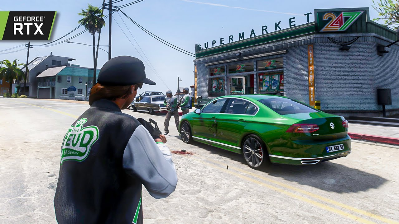 ATAQUE NA CONVENIENCIA DOS BALLAS | GTA V GUERRA DE GANGUES #28 EM 4K60 RTX 3080TI