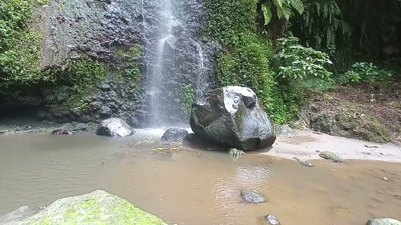 Tropical Waterfall Flow ASMR 🎧 | 1 Hour Relaxing Water Sound for Focus (No Music)