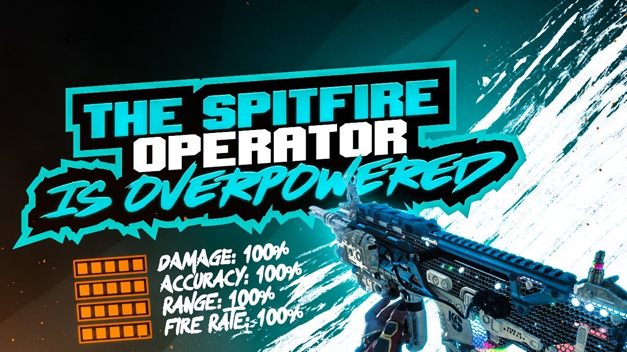 THE SPITFIRE OPERATOR MOD IS SO OVERPOWERED!! BEST SMG?!? (Call of Duty: Blackout)
