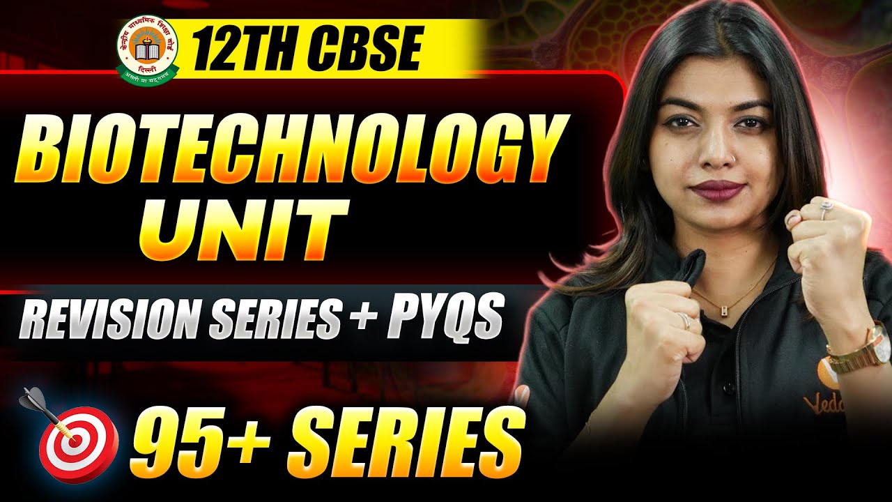Biotechnology Unit One-Shot | Revision + PYQs | CBSE 2026 Biology | Class 12th | Gopika Mam
