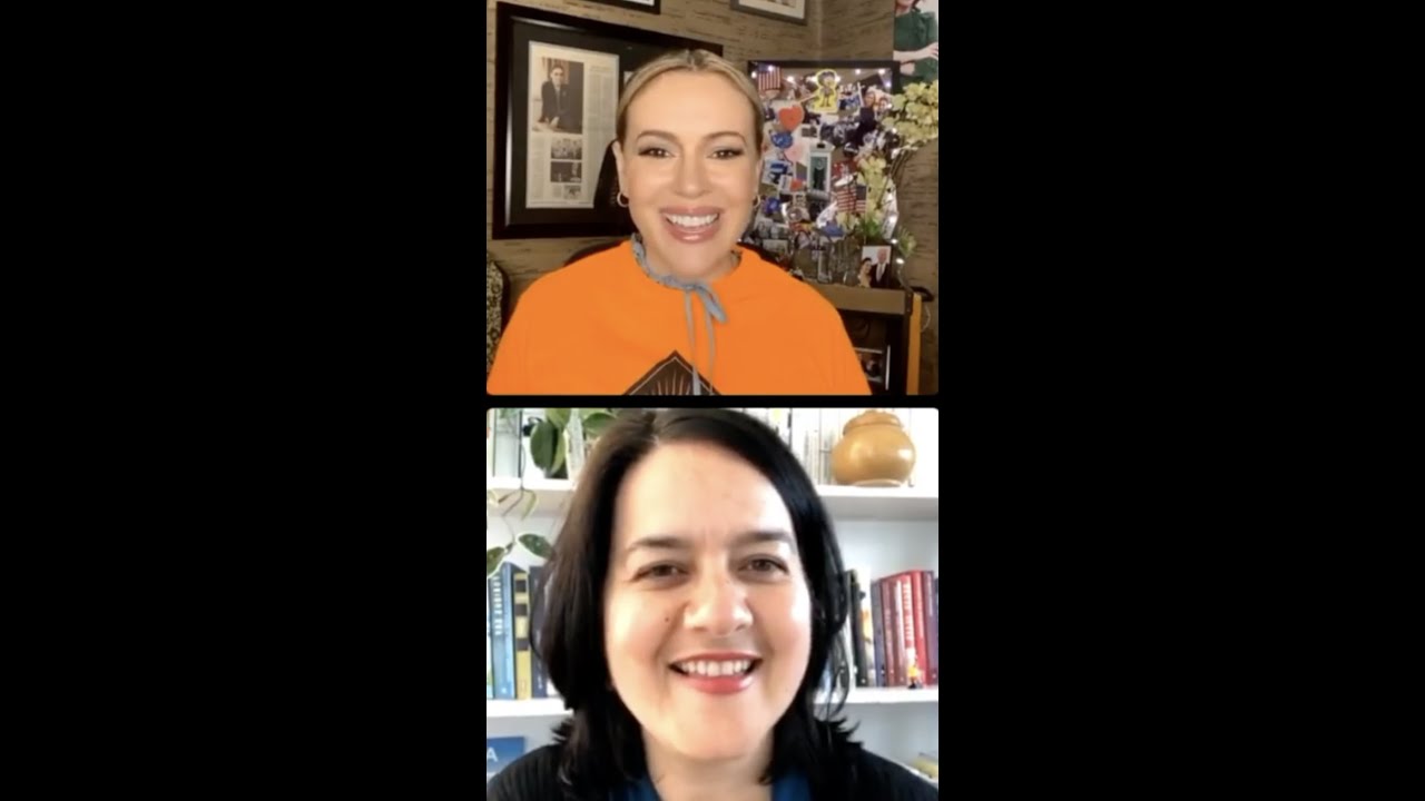 Instagram Live  - Alyssa Milano and NILC Executive Director Marielena Hincapié
