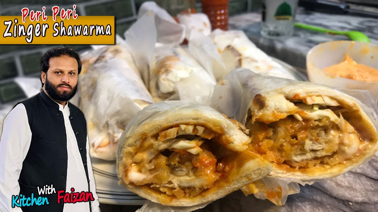 Zinger Shawarma Recipe | Crispy Shawarma | Fast Food Recipe | Chef Faizan Naeem