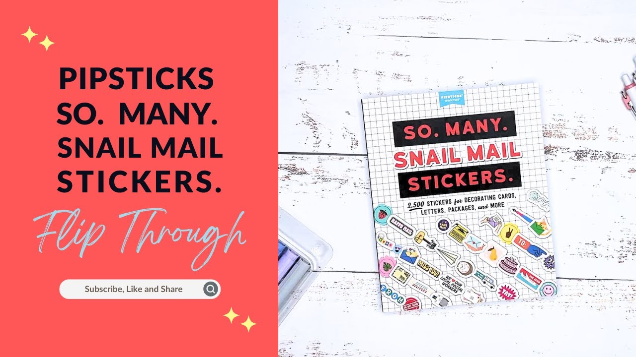 So. Many. Snail Mail Stickers. Sticker Book Flip Through