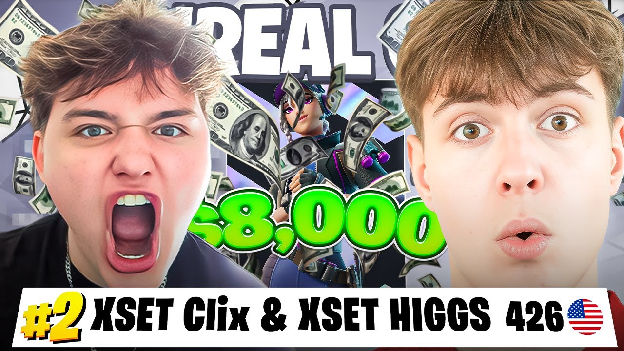2ND PLACE IN $1,000,000 UNREAL CUP w/ CLIX🥈($8,000)