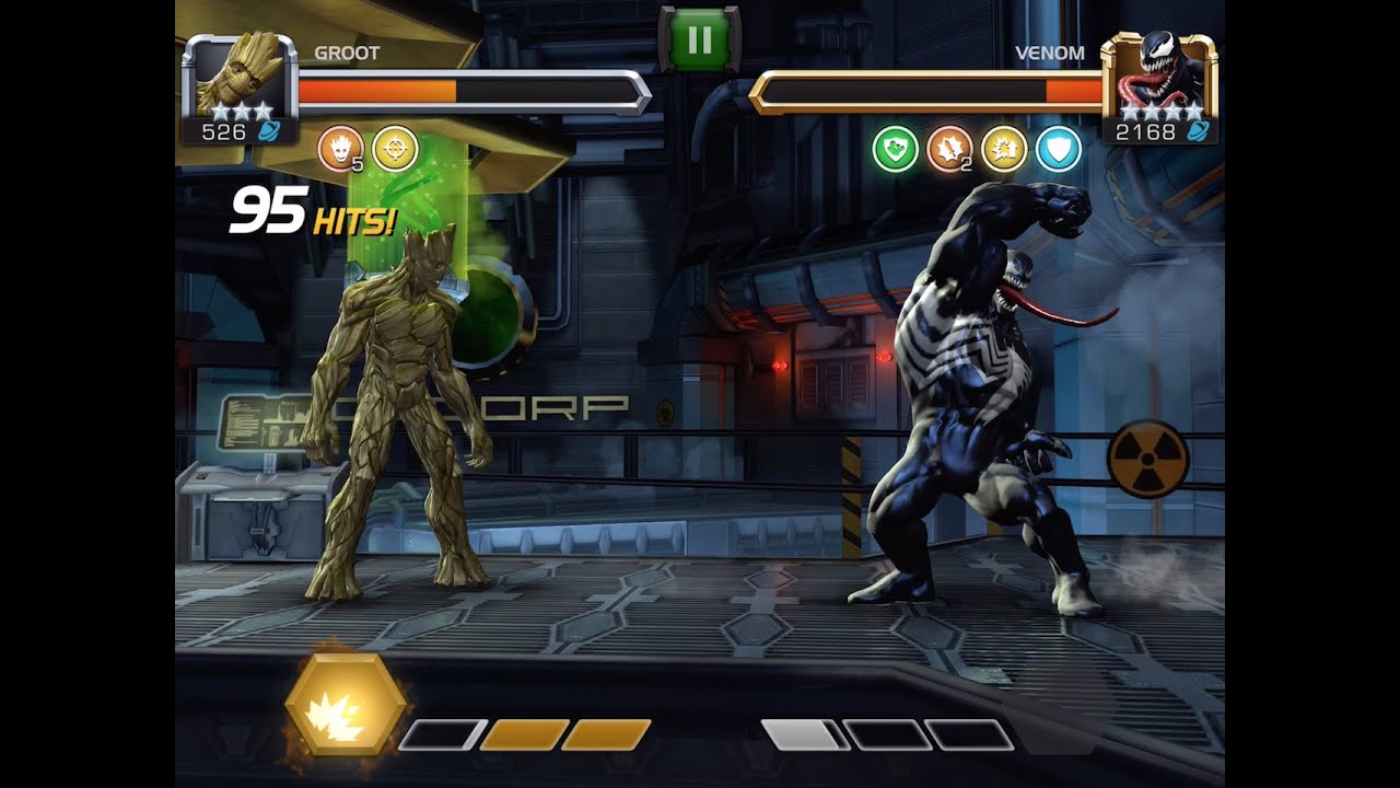 Groot Awakened and Battle vs. Venom | Marvel Contest of Champions