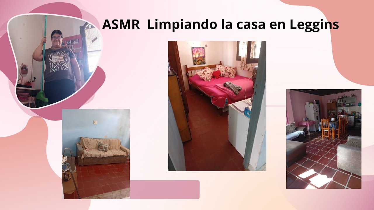 ASMR Limpiando la Casa en Leggins 