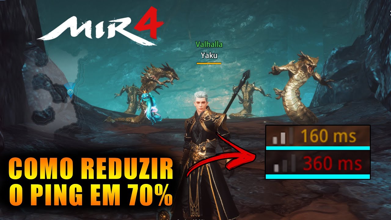 COMO REDUZIR O PING NO MIR4 EM ATÉ 70%