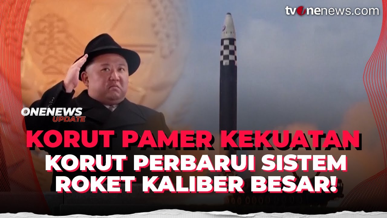 Gagah, Kim Jong-un Saksikan Langsung Korut Uji Peluncur Roket MRLS Kaliber Besar | OneNews Update
