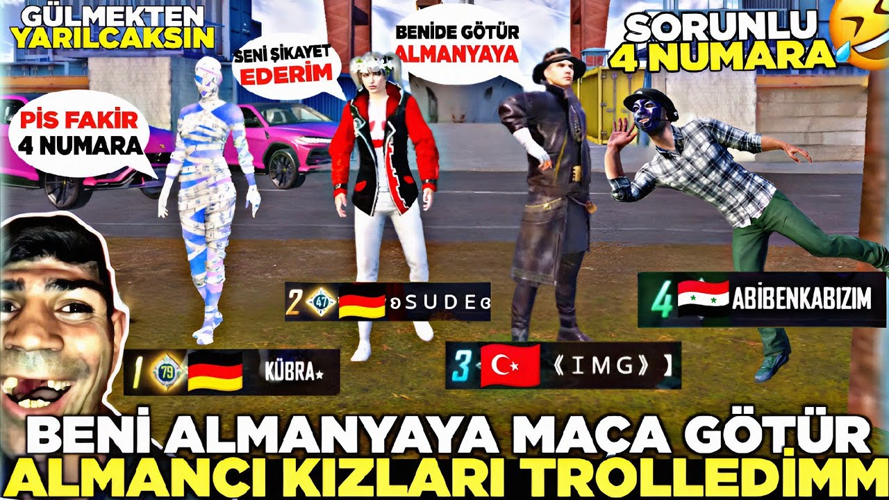 ALMANCI KIZLARI TROLLEDİM 😱 BİRLİKTE EURO 2024 MAÇINA GİDİYORUZ 😂 PUBG MOBİLE TROLL