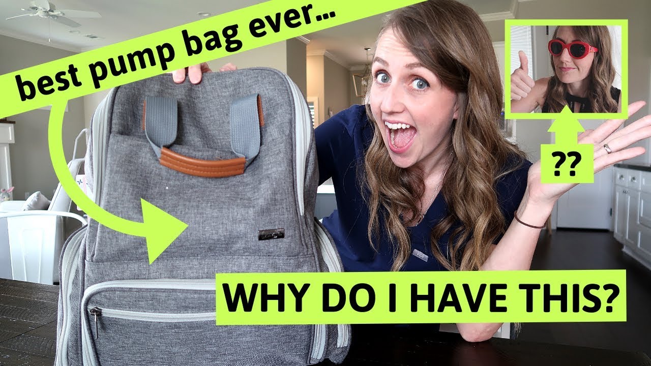 REVEALING WHAT I HOARD IN MY WORK BAG | Best Breast Pump Bag EVER...