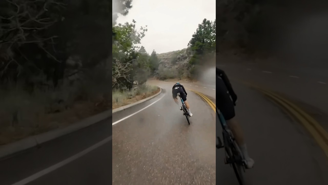 Dancing in the rain #downhill #onboard #procyclist