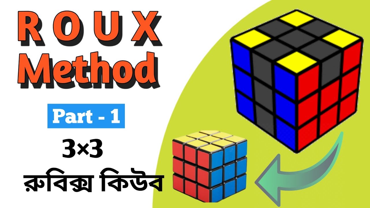 ROUX Method || How to Solve a Rubiks Cube || First and Second Block Building (রু-মেথড) Part-1