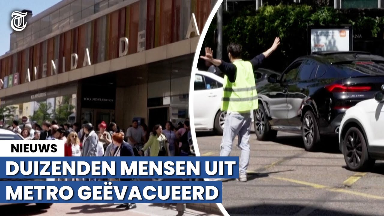 Zien: chaos door grote stroomstoring in Portugal en Spanje