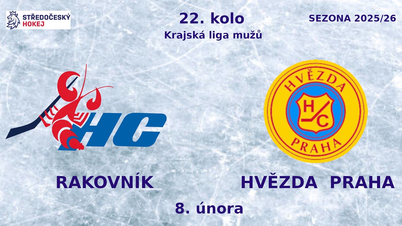 HC Rakovník  vs, HC Hvězda Praha –  7:4  8.2.2026 - 22.kolo