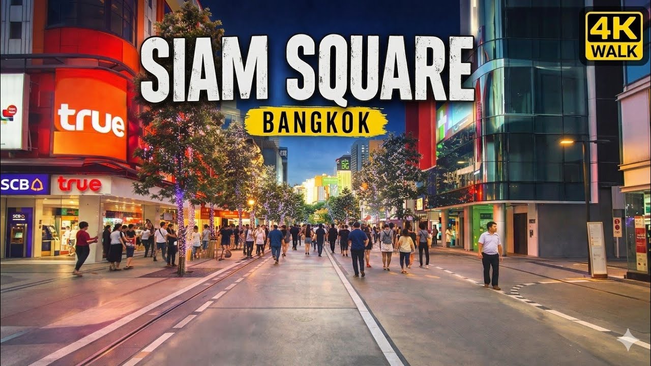 Siam Square Bangkok 🇹🇭 | Thailand POV Walk (Day to Evening)