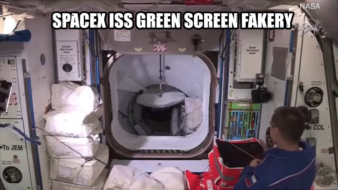 SpaceX ISS Green Screen Fakery