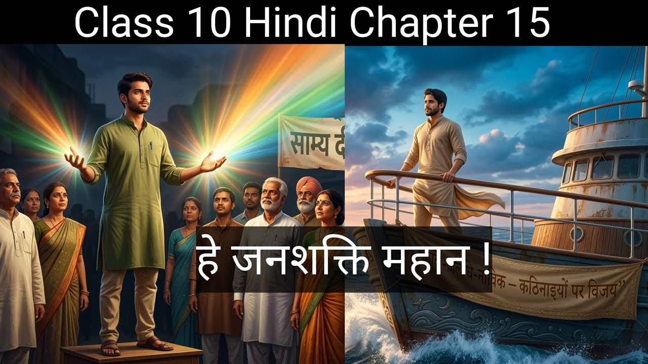Class 10 Hindi Chapter 15 | He Janshakti Mahan | हे जनशक्ति महान | He Janshakti Mahan 