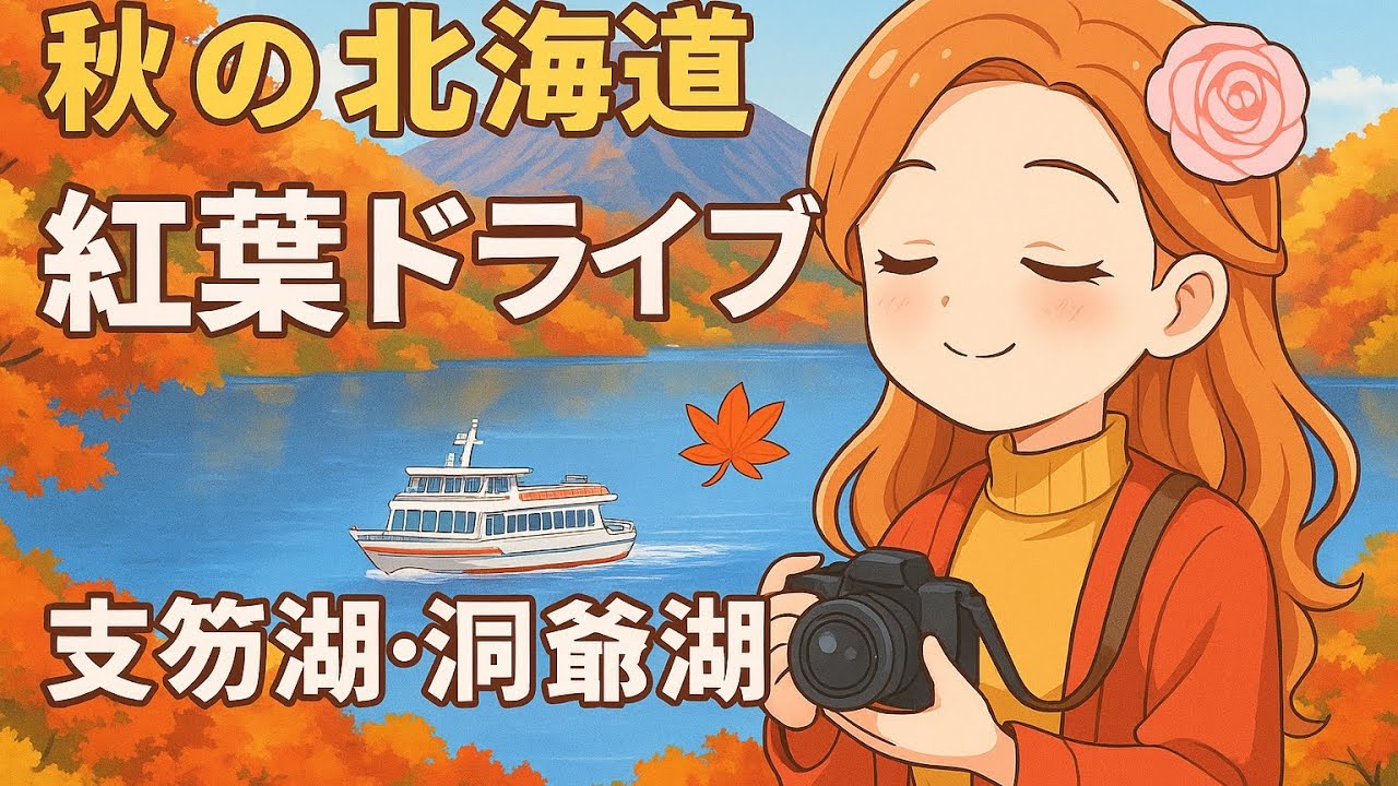 秋の車窓から観る紅葉と絶景！日帰りで楽しめる！オススメドライブコース旅(支笏湖洞爺湖編)[とくちゃん、いいモノ探し]