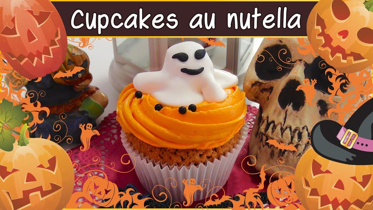 Recette des cupcakes au nutella avec de la crème (Halloween)