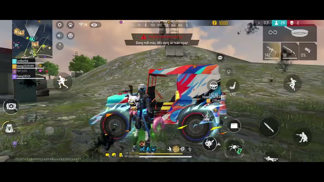 Chơi game free fire một ngày mới vui vẻ