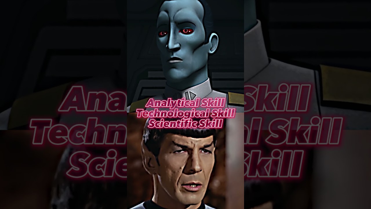 Who is smarter Thrawn vs Spock #shorts #thrawn #vs #spock #startrek #starwars #legends #comics #tv