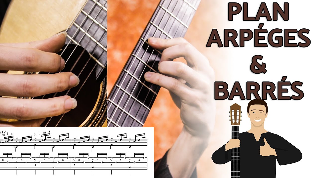 Plan - ARPÈGES et BARRÉS à la guitare !
