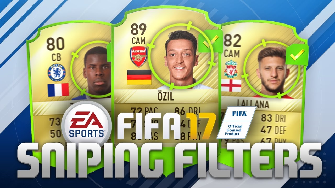 FIFA 17 - THE BEST SNIPING FILTERS TO MAKE HUGE PROFIT!