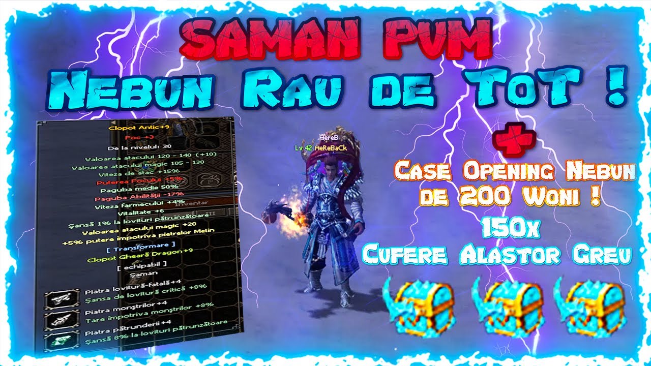 ✅Prezentarea Celui Mai Nebun Saman PvM + Case Opening De 200 de Woni ! *150+ Cufar Alastor Greu*