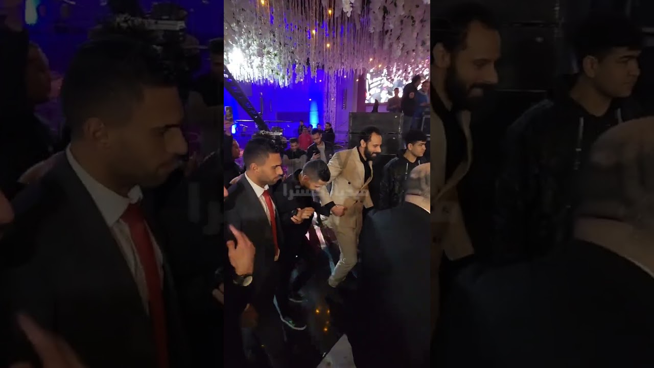 على طريقته الخاصة فى فرح ناصر ماهر..رضا البحراوي افتحوا المداخل عشان مؤمن زكريا داخل