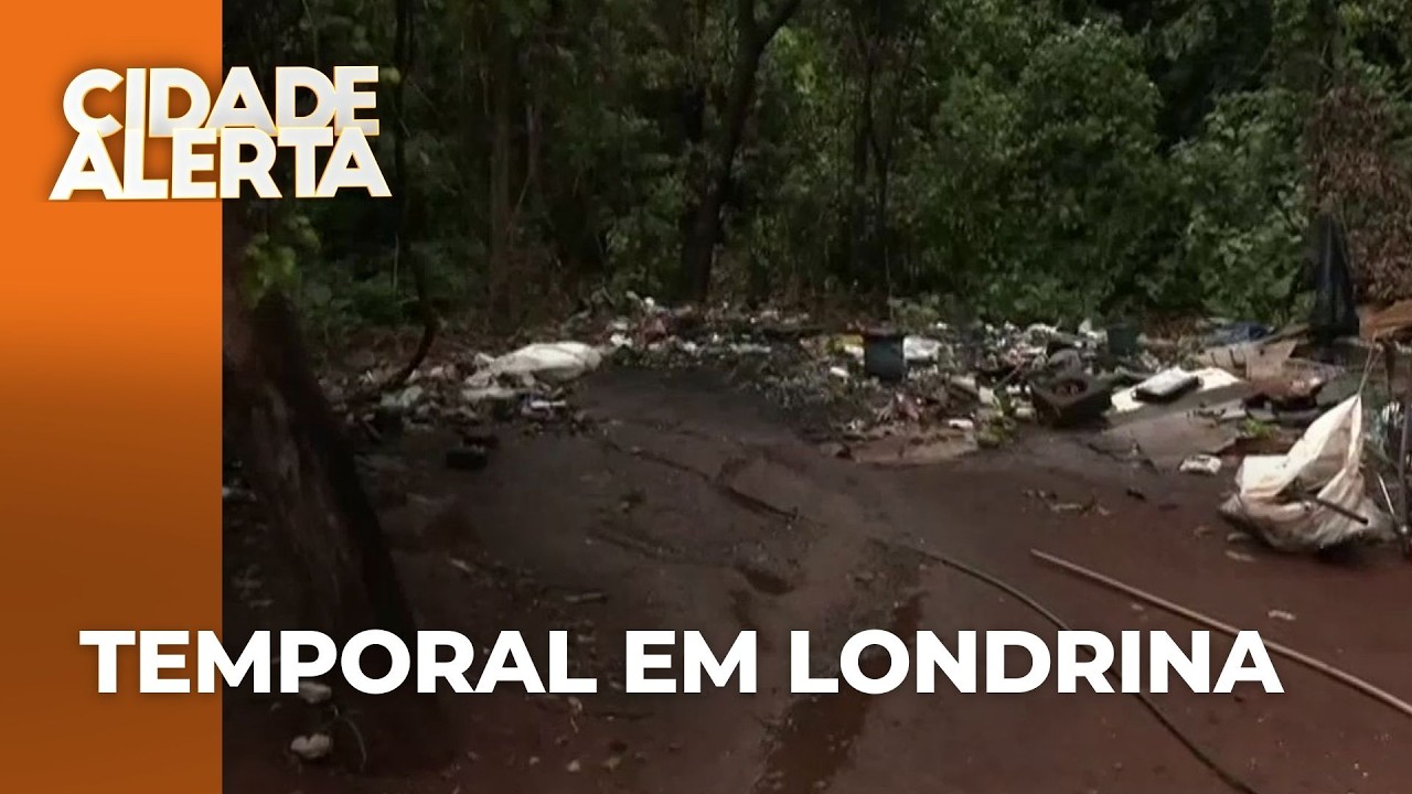 Chuva com vento traz estragos na Zona Norte de Londrina