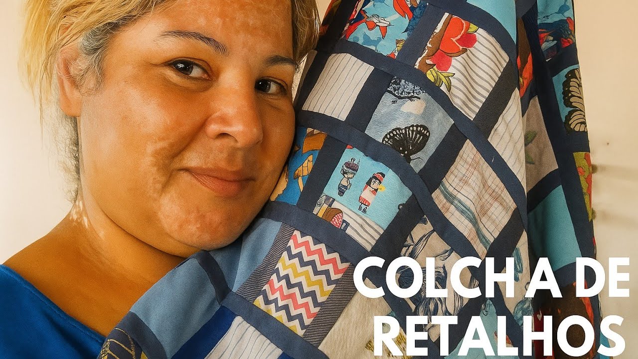 Colcha de retalhos muito fácil de fazer parte 1