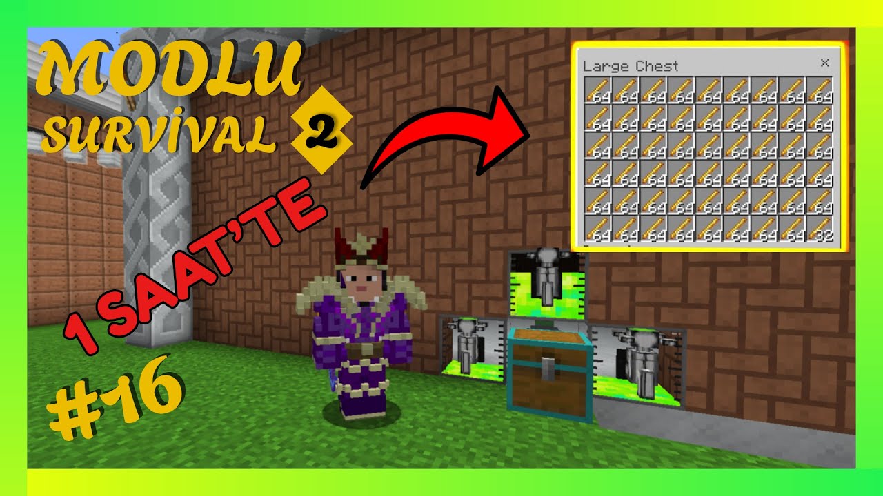 OTOMATİK BLAZE FARMI🔥 ve ELMAS ÜRETİMİ💎 - Modlu Survival #16