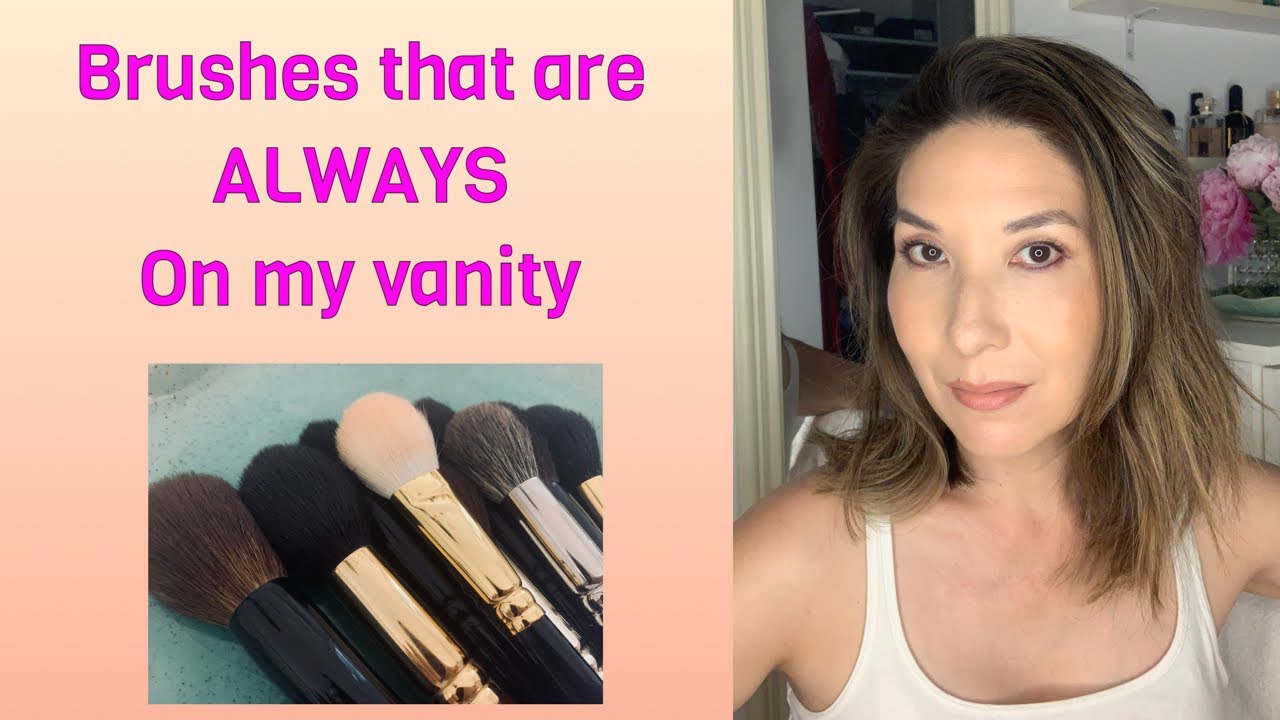 Brushes that are always on my vanity.  Never get put away