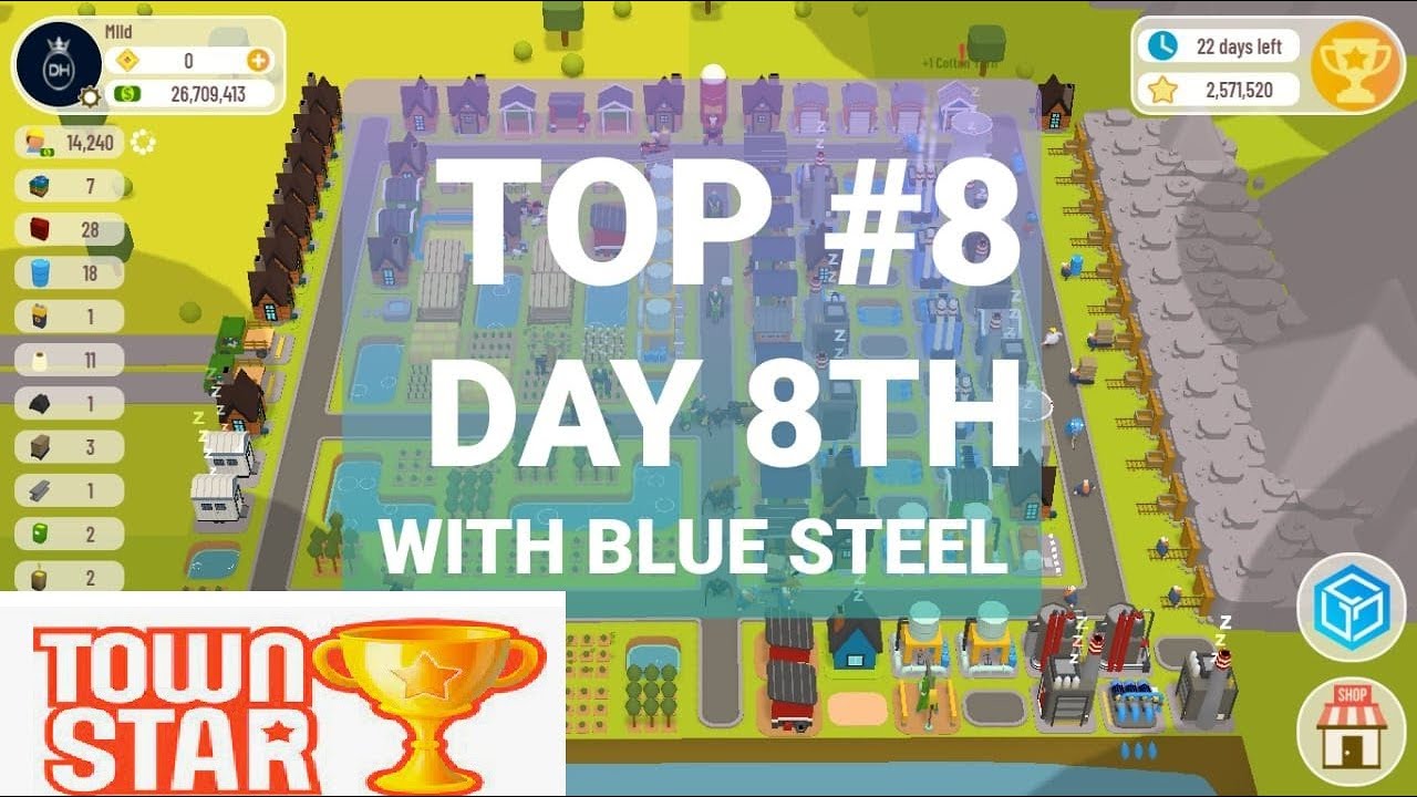 Gala Games Town Star - TOP 8 RANK in Day-8th with Blue Steel