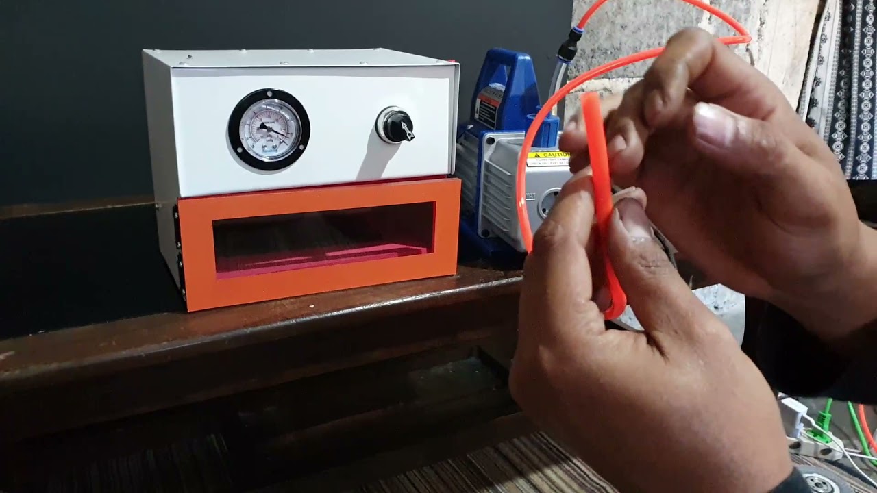 inslatasi vacuum pump untuk laminating lcd