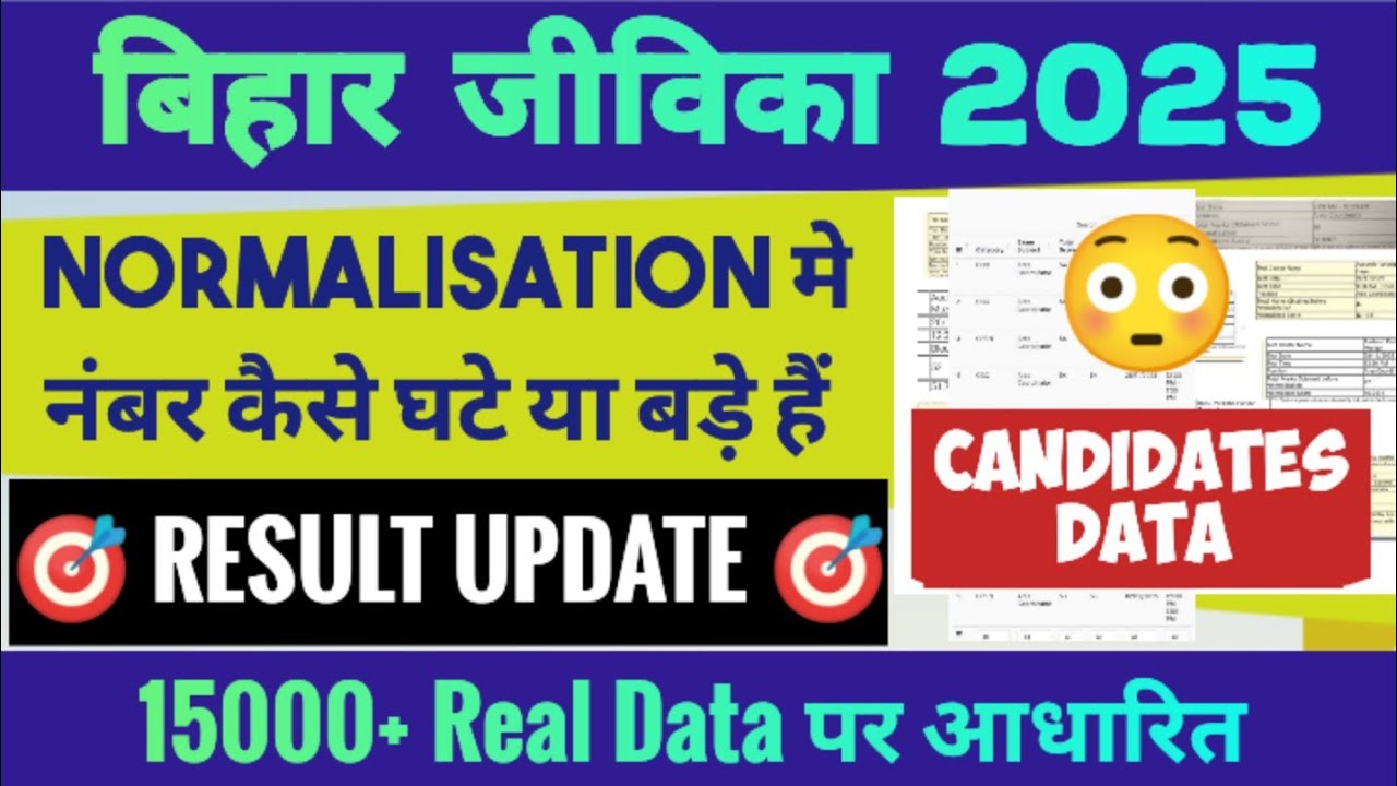 BIHAR JEEVIKA 📢 RESULT FINAL ☑️ All Post Rankwise Merit List 🎯 Cutoff Record High 🔴‼️#biharjeevika 