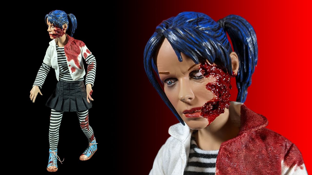 Sideshow: The Dead: Babysitter Zombie 1/6 Scale Figure Customized by Zombee Kat