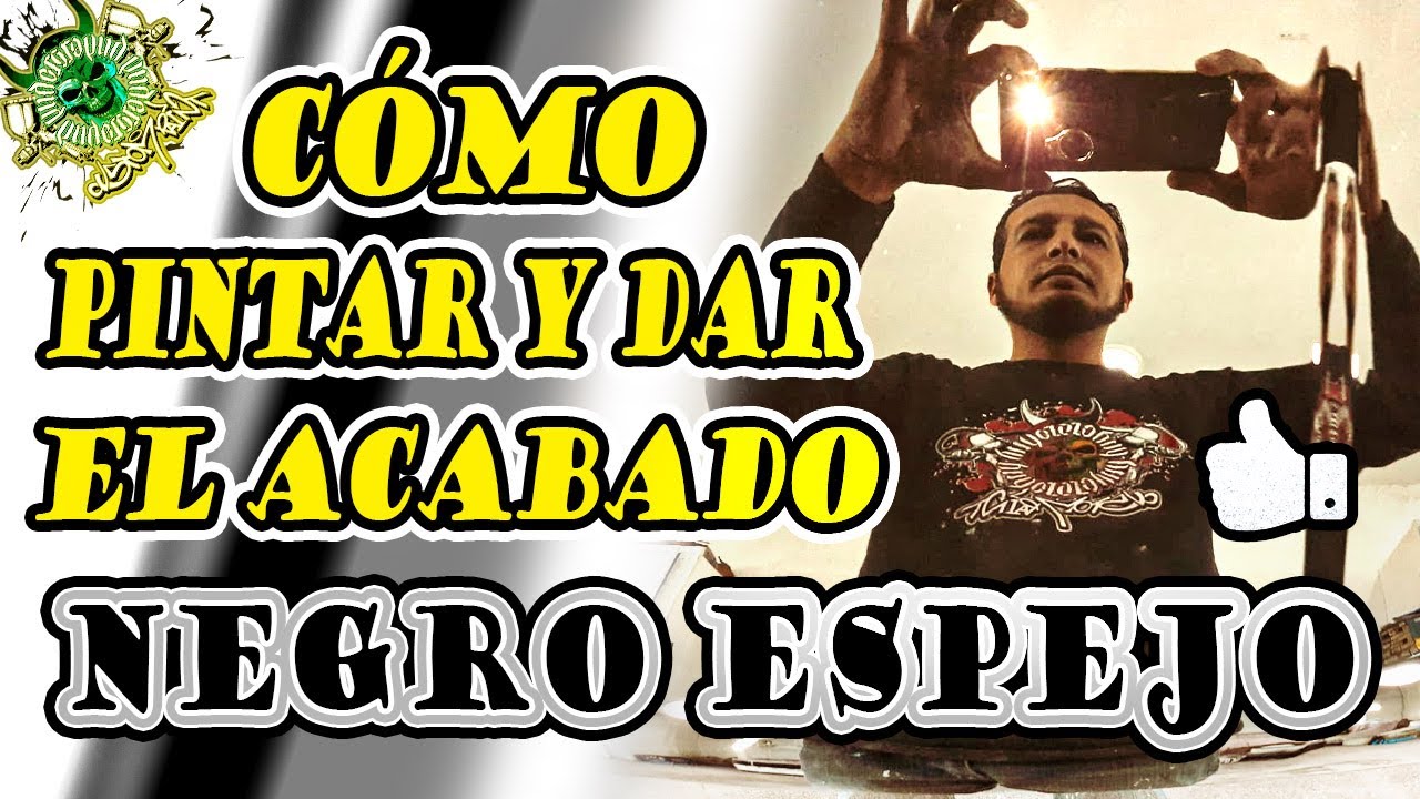 como pintar negro espejo o negro piano fácilmente paso a paso