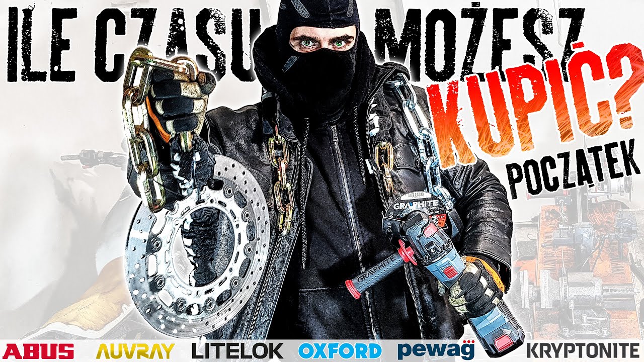 PRAWDZIWY TEST DROGICH ANTYKRADZIEŻOWYCH ZABEZPIECZEŃ MOTOCYKLOWYCH I ROWEROWYCH