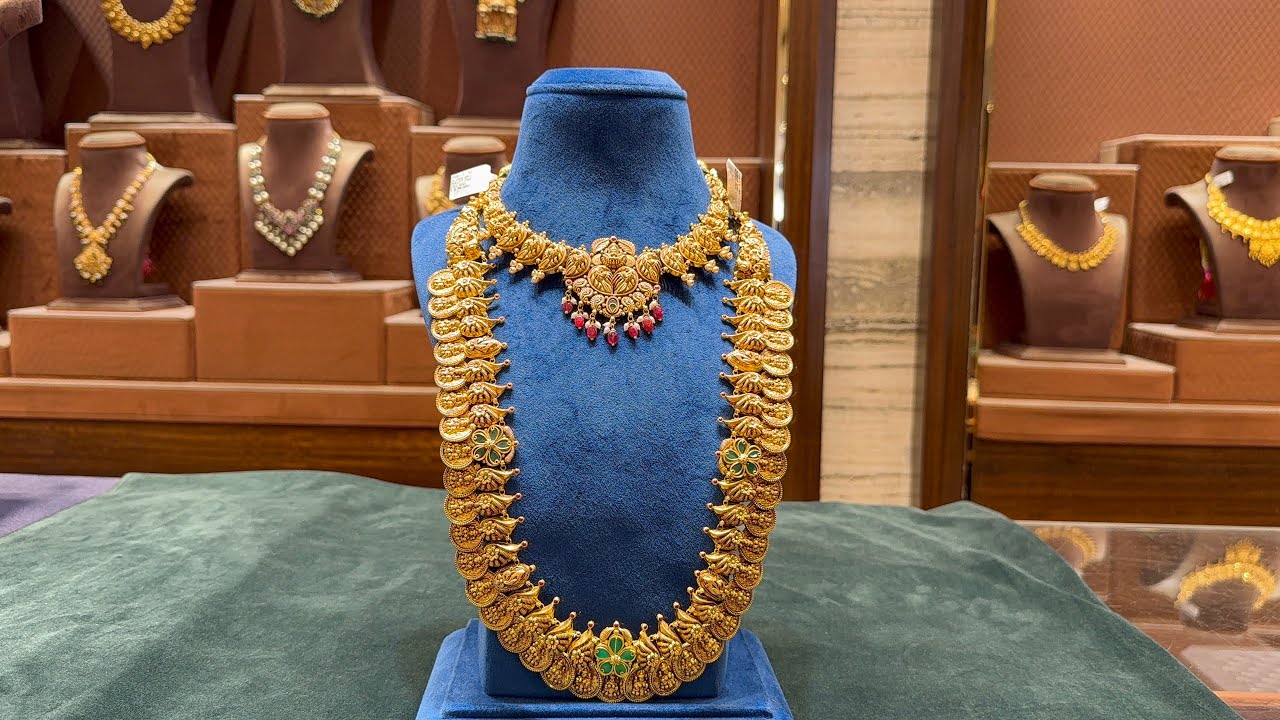 😱 Flat 6% VA Only wedding Sets Long #Haram with #Necklace Collections #cmr #bridal #ugadi #trending