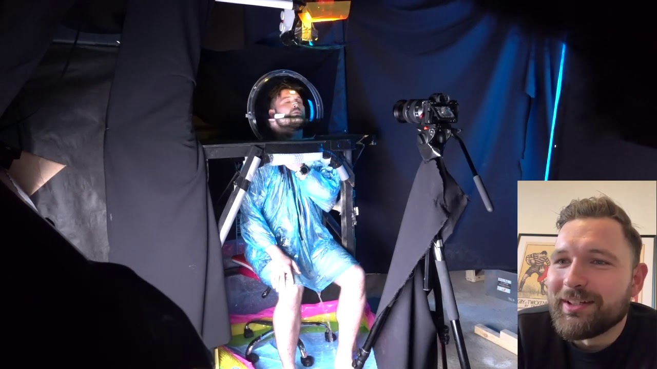 Baritone James Newby reacts to the making of his music video