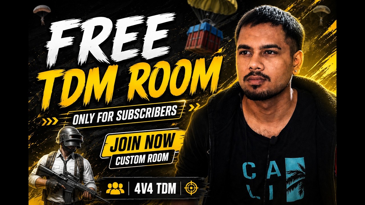 BGMI LIVE 4.5UPDATE  | FREE TDM ROOM | M416 vs SNIPER | CUSTOM ROOM LIVE