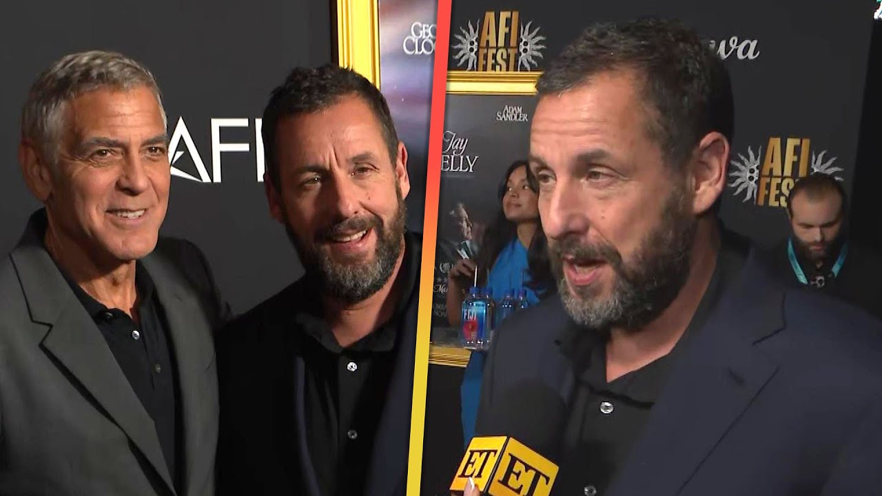Adam Sandler Says George Clooney Has Been FORCING HIM to Wear Suits (Exclusive)
