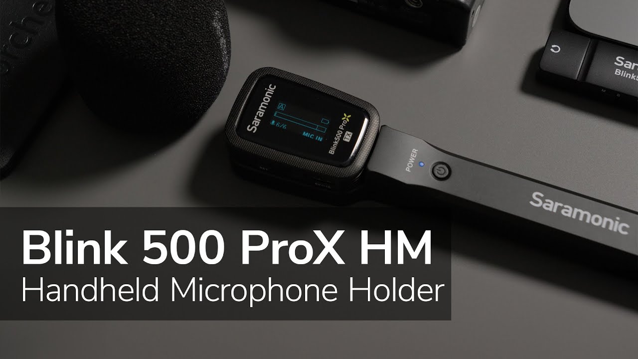 Transform Your Content with Blink 500 Pro X HM | Handheld Microphone Holder and Charger