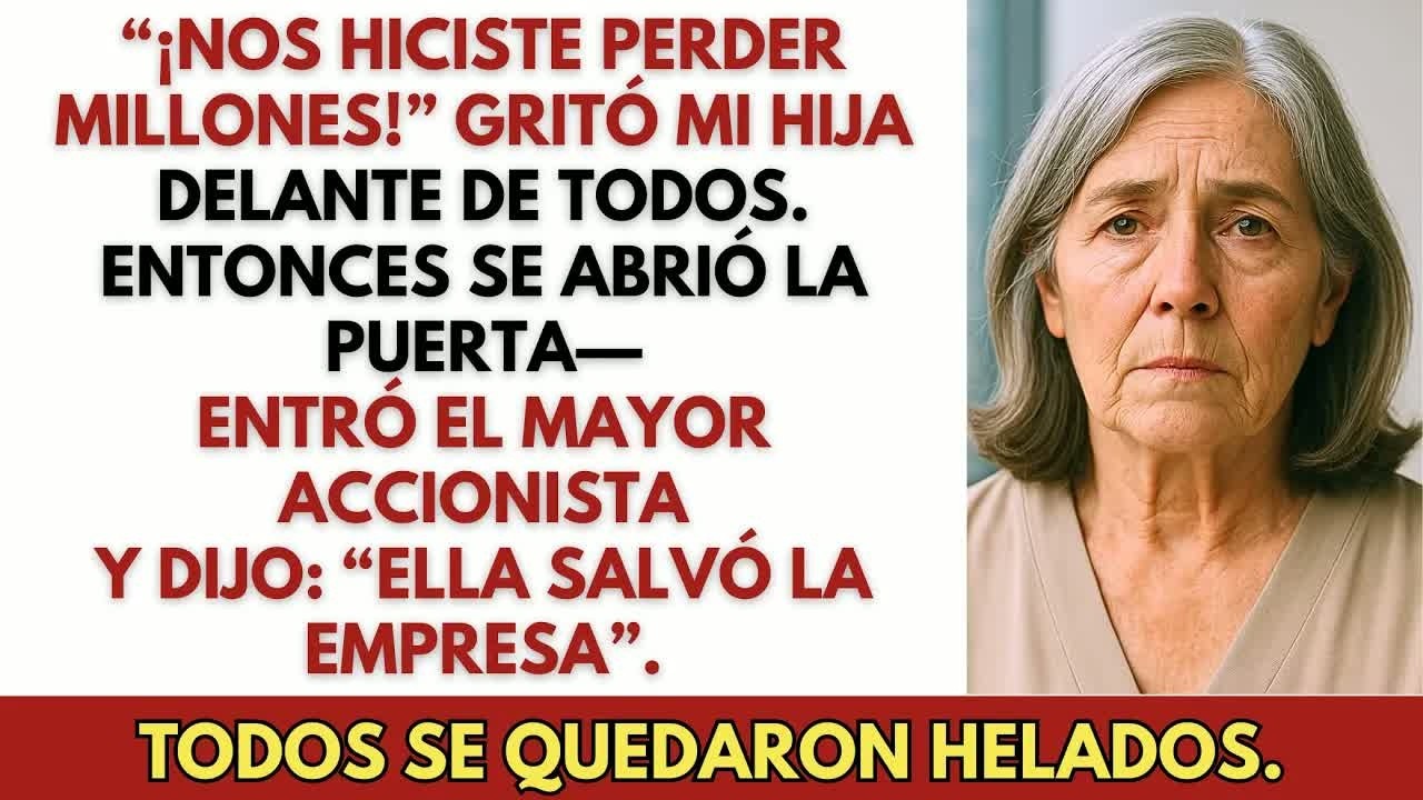 Mi hija me culpó por el colapso de los ingresos — hasta que entró el mayor accionista…