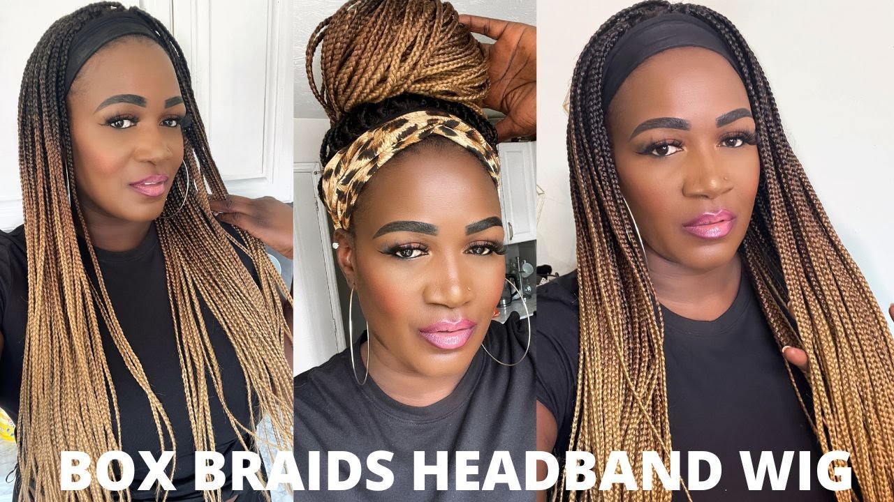 OMG I TRIED A BOX BRAID HEADBAND WIG!! THE BEST QUICK PROTECTIVE HAIRSTYLE | Neatandsleek