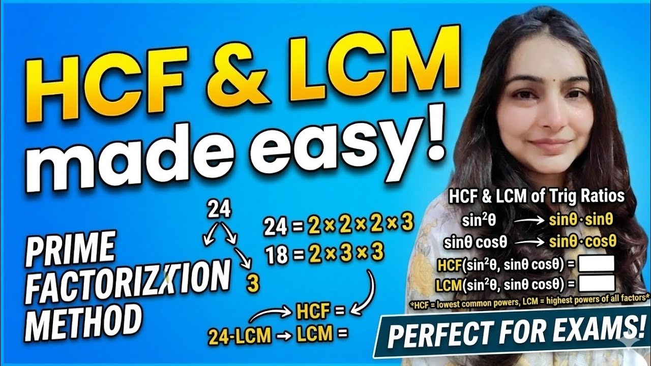 HCF AND LCM USING PRIME FACTORIZATION|IMPORTANT FOR CBSE 10