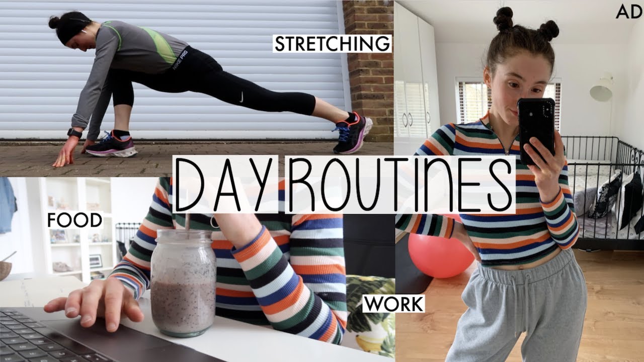 FULL DAY IN MY LIFE | RUN WITH ME, ROUTINES & HOW I STRETCH FOR SPLITS