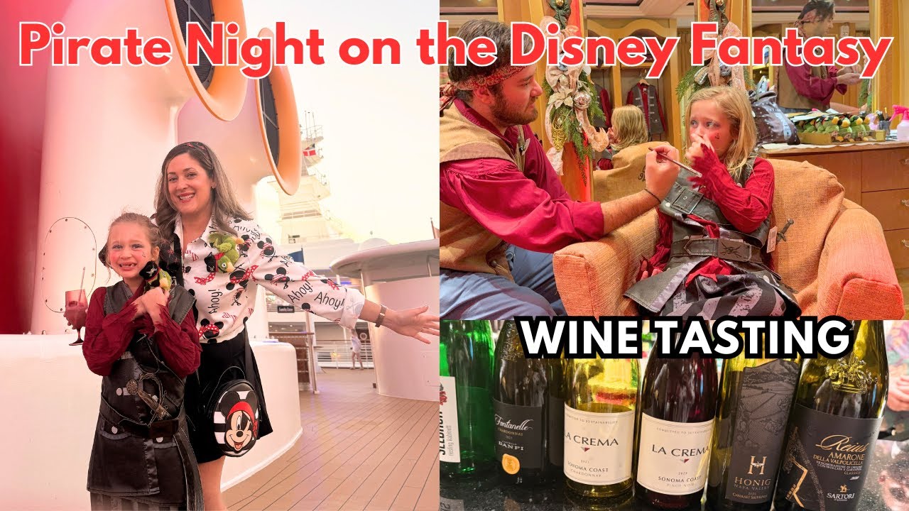 Пиратская ночь | Дегустация вин | Пиратское преображение в Bibbidi Bobbidi #disneyfantasy #pirate...